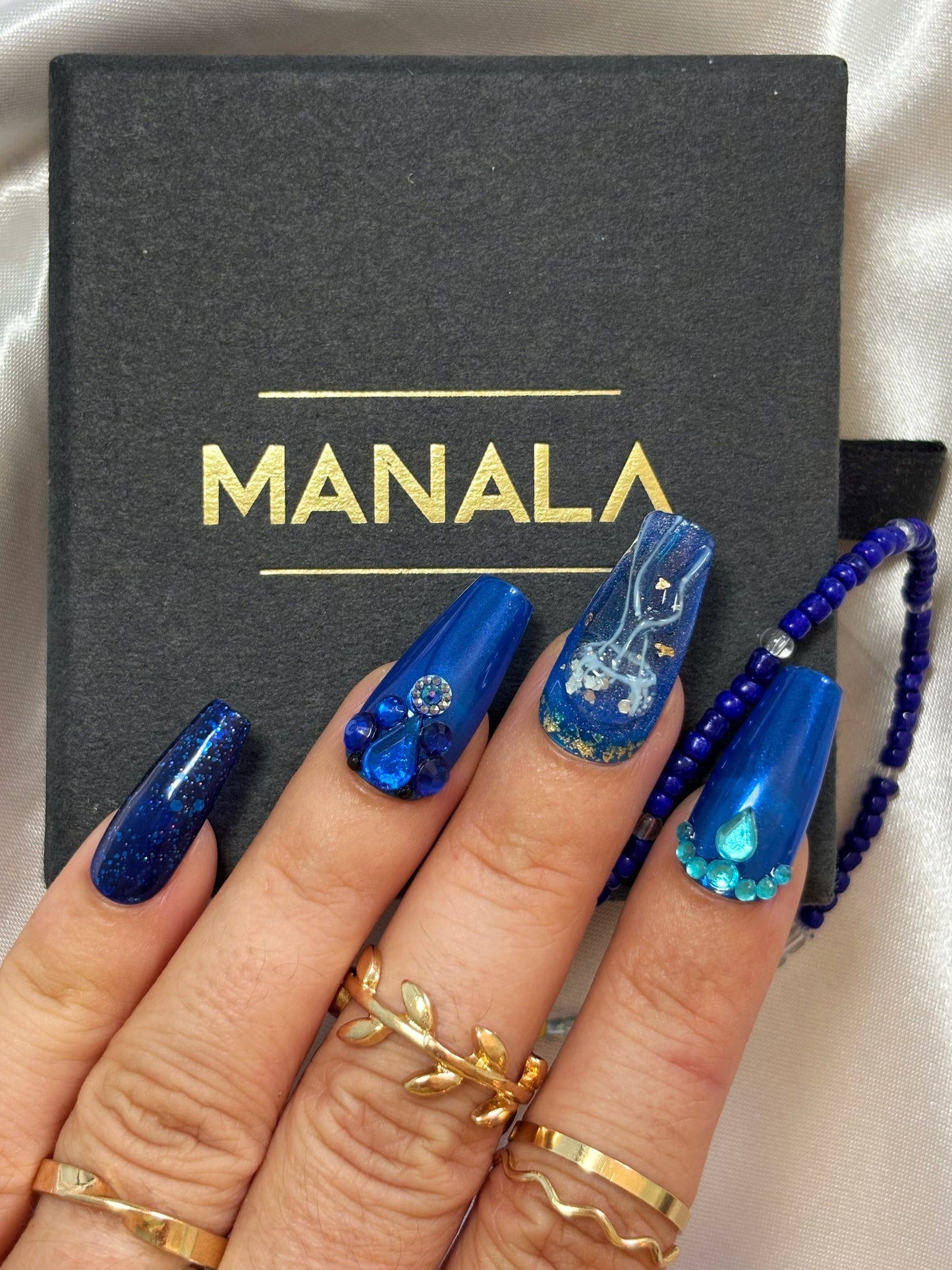 Medusa - Ongles press on faits main